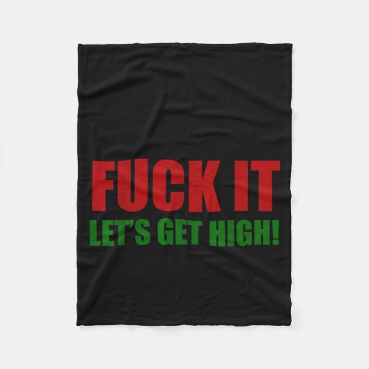 Vandaag de attitude laten we hoog gaan fleece deken (Voorkant)