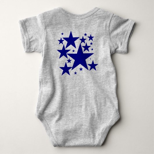 Vandaag de beste prijs! Blue Star Ruffle Romper (Achterkant)