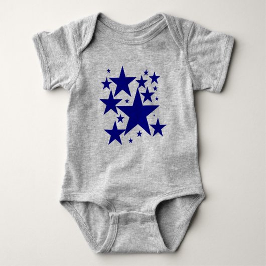 Vandaag de beste prijs! Blue Star Ruffle Romper (Voorkant)