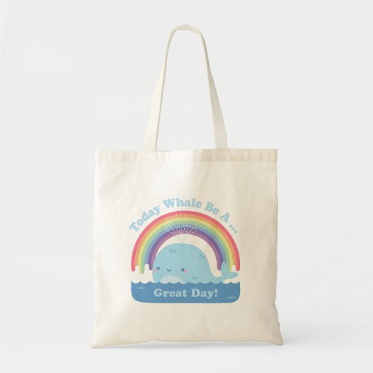 Vandaag de dag is walvis een geweldig dagenlang, p tote bag (Voorkant)