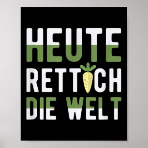 Vandaag de dag radijs het klimaat van de wereld poster