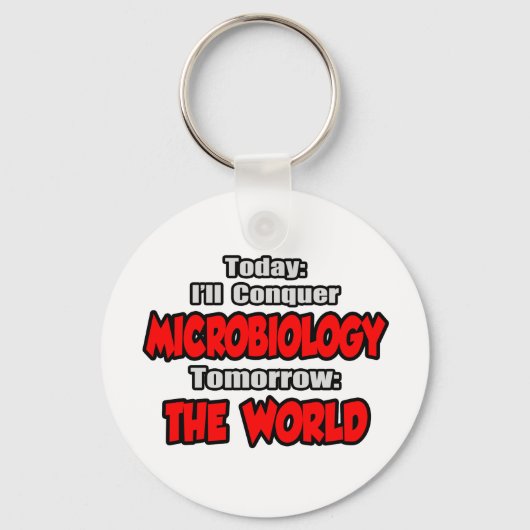 Vandaag de microbiologie.. Morgen, de wereld Sleutelhanger (Voorkant)