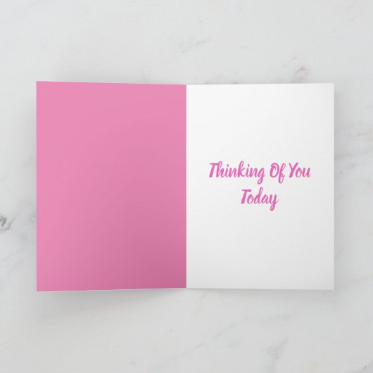 Vandaag Denkend Aan Jou Wenskaart Kaart (Binnen)