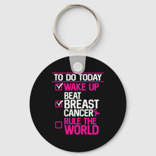 Vandaag doen Beat borstkanker heersen over de were Sleutelhanger