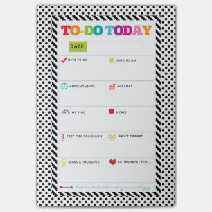Vandaag doen - Polka Dot Rainbow - Dagelijkse plan Post-it® Notes