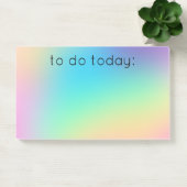 "Vandaag doen" Zachte cursieve regenbooggradiënt Post-it® Notes (Kantoor)