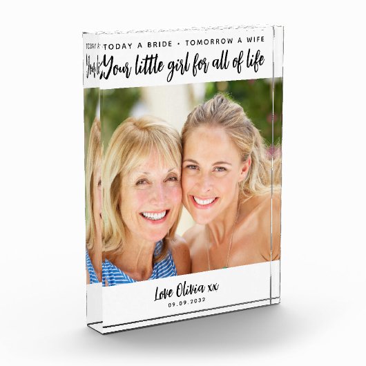 Vandaag een Bride-moeder van de bruidbruidsgift Fotoblokken (Links)