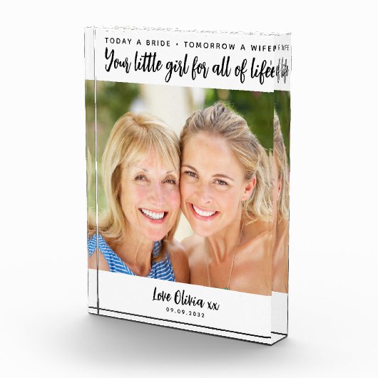 Vandaag een Bride-moeder van de bruidbruidsgift Fotoblokken (Rechts)