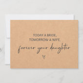 Vandaag een bruid, Morgen een vrouw Flat Kaart (Voorkant)