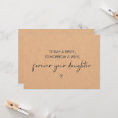 Vandaag een bruid, Morgen een vrouw Flat Kaart (Voorkant / Achterkant in situ)