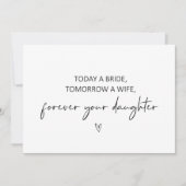 Vandaag een bruid, Morgen een vrouw Flat Kaart (Voorkant)