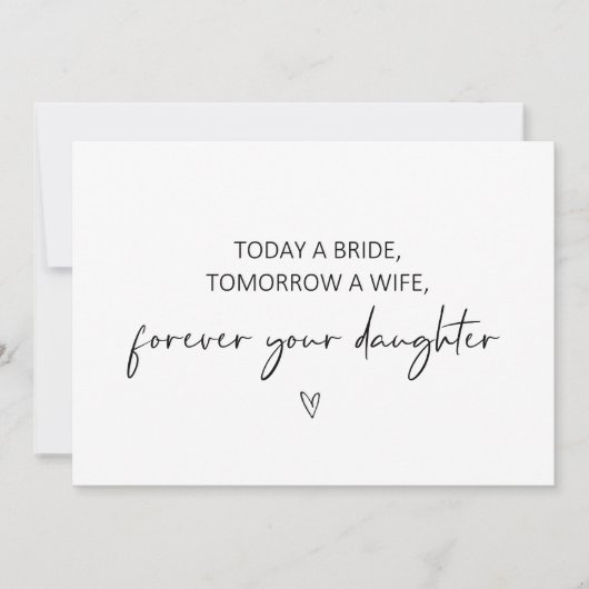 Vandaag een bruid, Morgen een vrouw Flat Kaart (Voorkant)