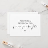 Vandaag een bruid, Morgen een vrouw Flat Kaart (Voorkant / Achterkant in situ)