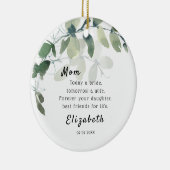 Vandaag een bruidmoeder van de Bride Keepomwille Keramisch Ornament (Rechts)