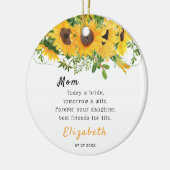 Vandaag een bruidmoeder van de Bride Keepomwille Keramisch Ornament (Links)