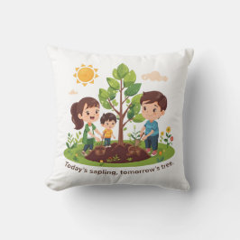 Vandaag een kiemplant Morgen een boom Familie Aard Kussen
