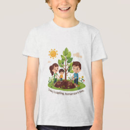 Vandaag een kiemplant Morgen een boom Familie Aard Tri-Blend Shirt