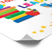 Vandaag een lezer, morgen een leider in digitale k poster (Hoek)