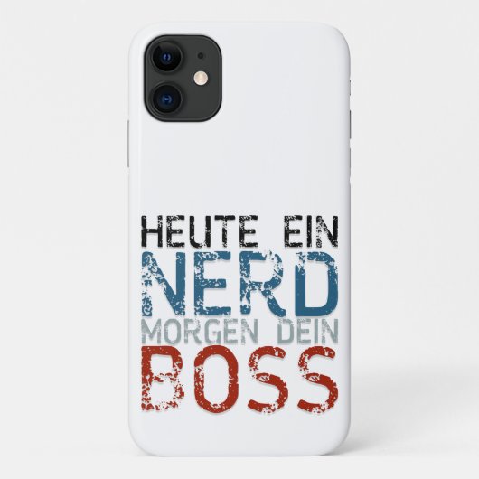 Vandaag een nerd, morgen je baas Case-Mate iPhone case (Achterkant)