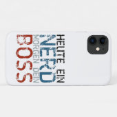 Vandaag een nerd, morgen je baas Case-Mate iPhone case (Achterkant (horizontaal))