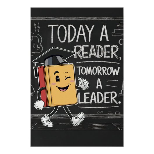 Vandaag een Reader, morgen een Leader Poster (Voorkant)