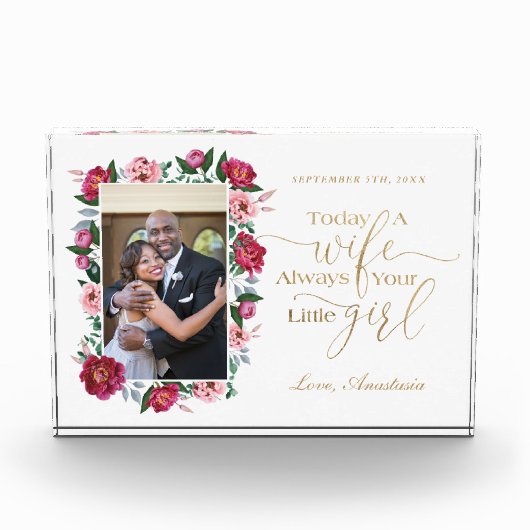 Vandaag een vrouw, altijd je kleine meisje foto (Voorkant)