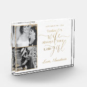 Vandaag een vrouw, altijd je kleine meisje trouwda fotoblokken (Links)