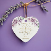 Vandaag een vrouw altijd je kleine meisje Violet F Keramisch Ornament