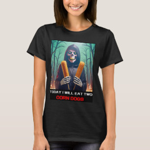 Vandaag eet ik twee maishonden en achtervolg ik de t-shirt