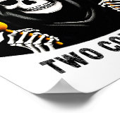 Vandaag eet ik twee maishonden skelet Gekke meme Poster (Hoek)