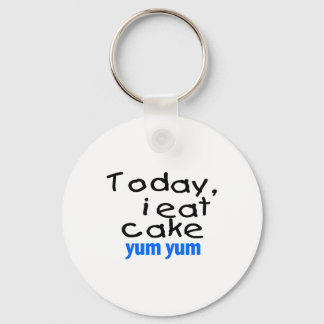 Vandaag eet ik Yum Yum (blauw) Sleutelhanger