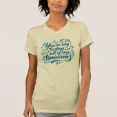 Vandaag En Morgen Brush Script Citaat T-shirt (Voorkant)