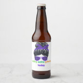 Vandaag extra grijs bier etiket (Voorkant)