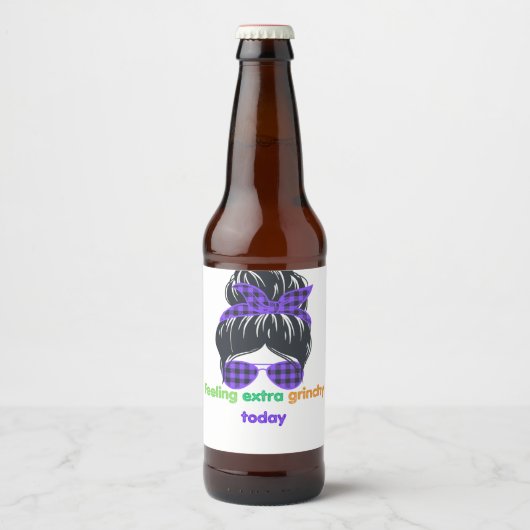 Vandaag extra grijs bier etiket (Voorkant)