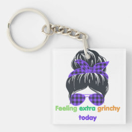 Vandaag extra grijs sleutelhanger