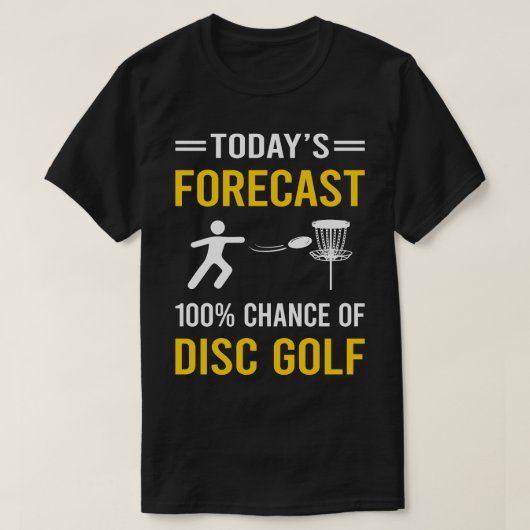 Vandaag Forecast Disk Golf T-shirt (Design voorkant)