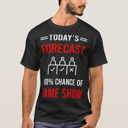 Vandaag Forecast Game Shows TV Show T-shirt (Voorkant)