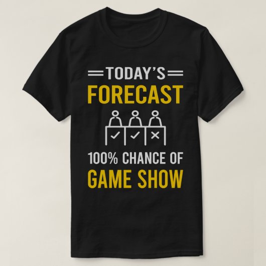 Vandaag Forecast Game Shows TV Show T-shirt (Design voorkant)