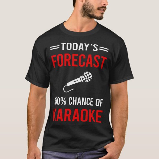 Vandaag Forecast Karaoke T-shirt (Voorkant)