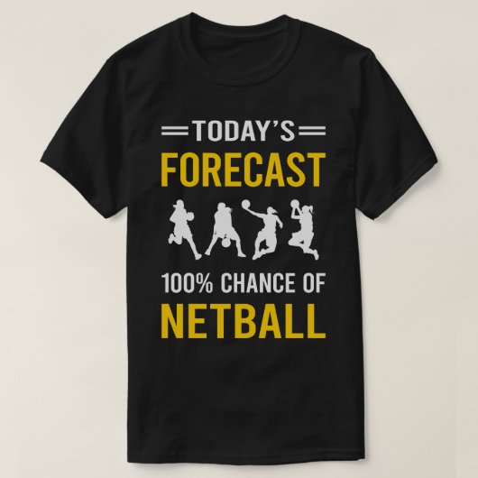 Vandaag Forecast Netball T-shirt (Design voorkant)