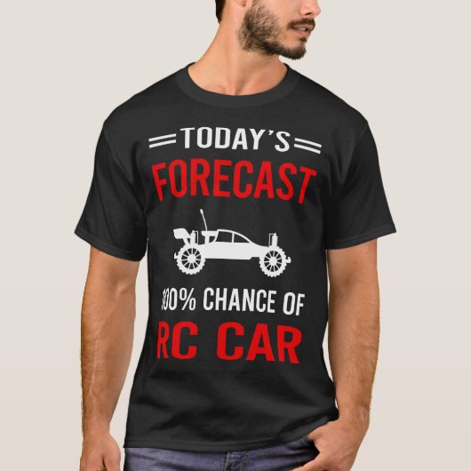 Vandaag Forecast RC Auto's T-shirt (Voorkant)