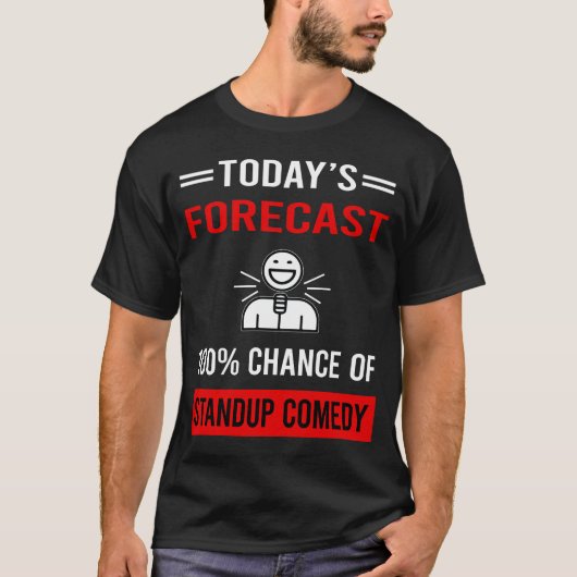 Vandaag Forecast Standup Comedy T-shirt (Voorkant)