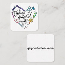 Vandaag ga ik Creëer Square Card