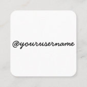 Vandaag ga ik Creëer Square Card Vierkante Visitekaartje (Achterkant)