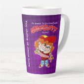 Vandaag ga ik iets stouts doen latte mok (Rechterhoek)