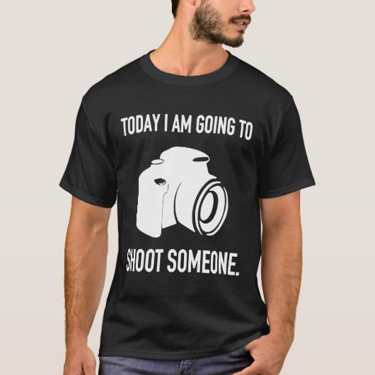 Vandaag ga ik mensen fotograferen t-shirt (Voorkant)