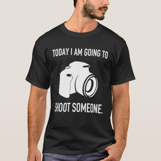 Vandaag ga ik mensen fotograferen t-shirt (Voorkant)