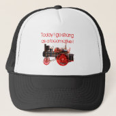 Vandaag ga ik sterk als locomotief. trucker pet (Voorkant)
