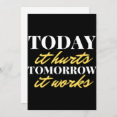 Vandaag gaat het morgen door bedankkaart (Voorkant / Achterkant)