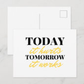 Vandaag gaat het morgen om 2 feestdagenkaart (Voorkant / Achterkant)